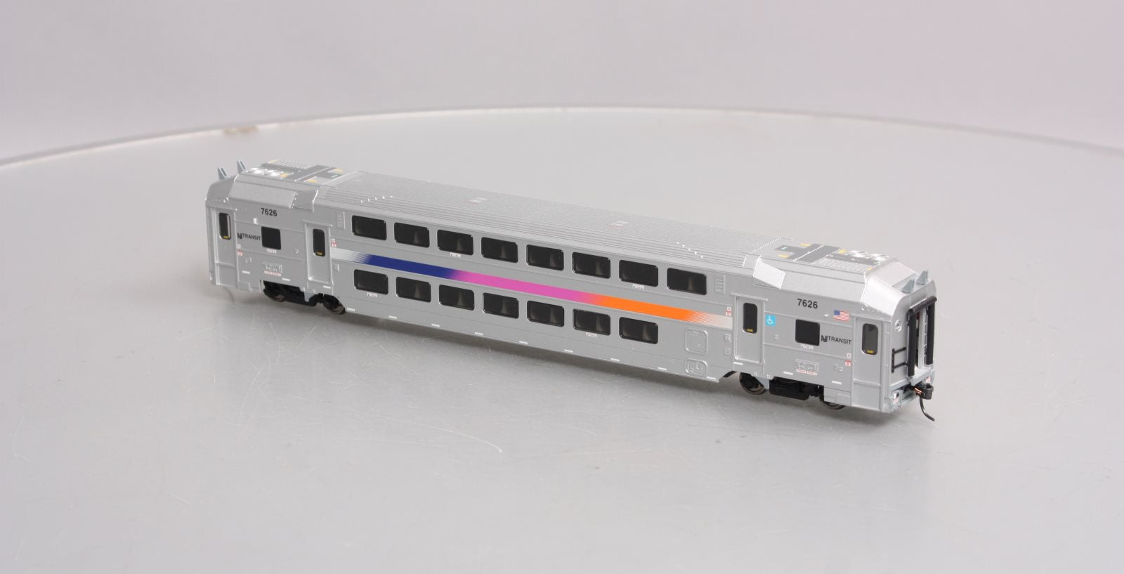 Atlas 20004126 HO New Jersey Transit Multi-level Commuter Coach Trailer #7626
