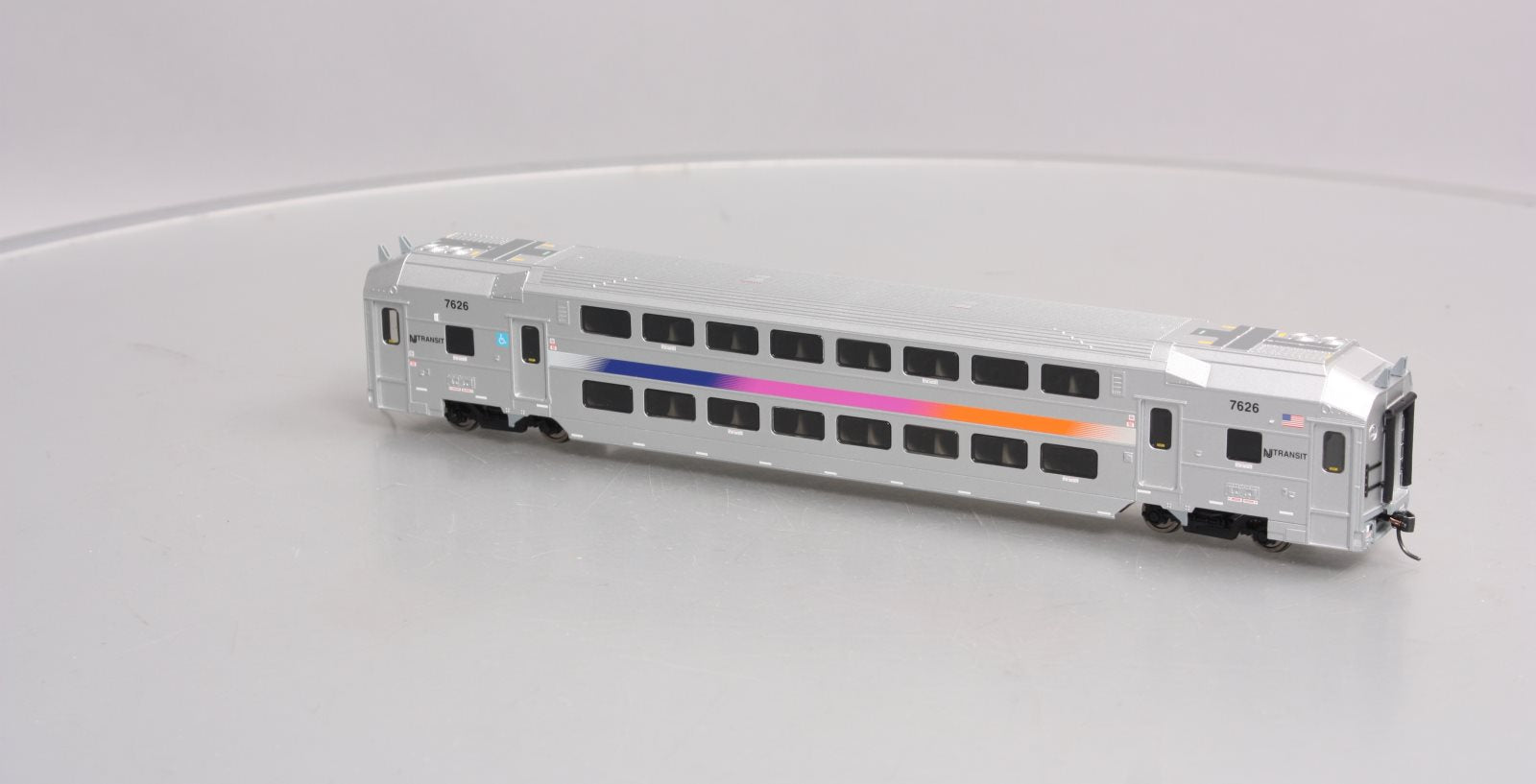 Atlas 20004126 HO New Jersey Transit Multi-level Commuter Coach Trailer #7626