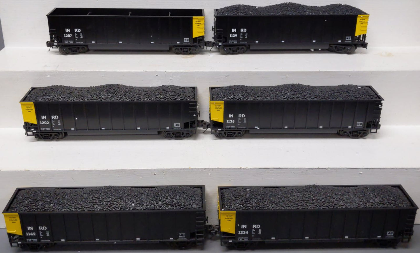 MTH 20-90738 Coalporter Hopper Car w/ Coal Load 6-Car Set