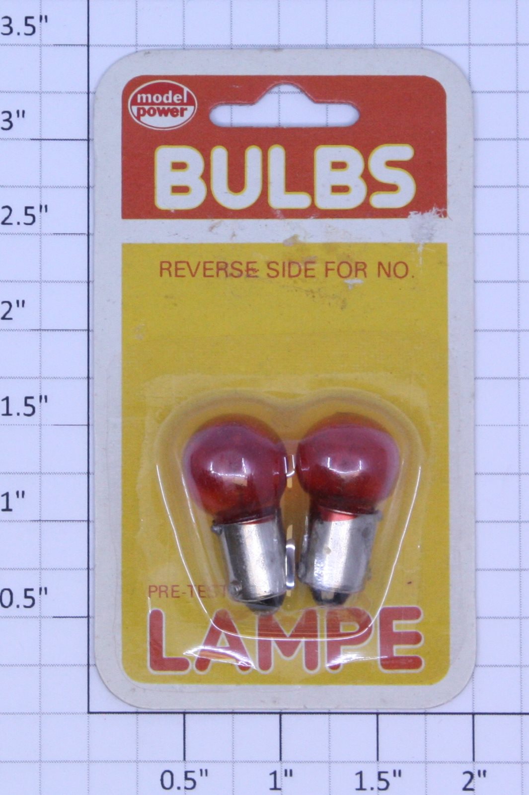 Model Power 257-96R 14 Volt Bayonet Base Red Light Bulbs (Pack of 2)