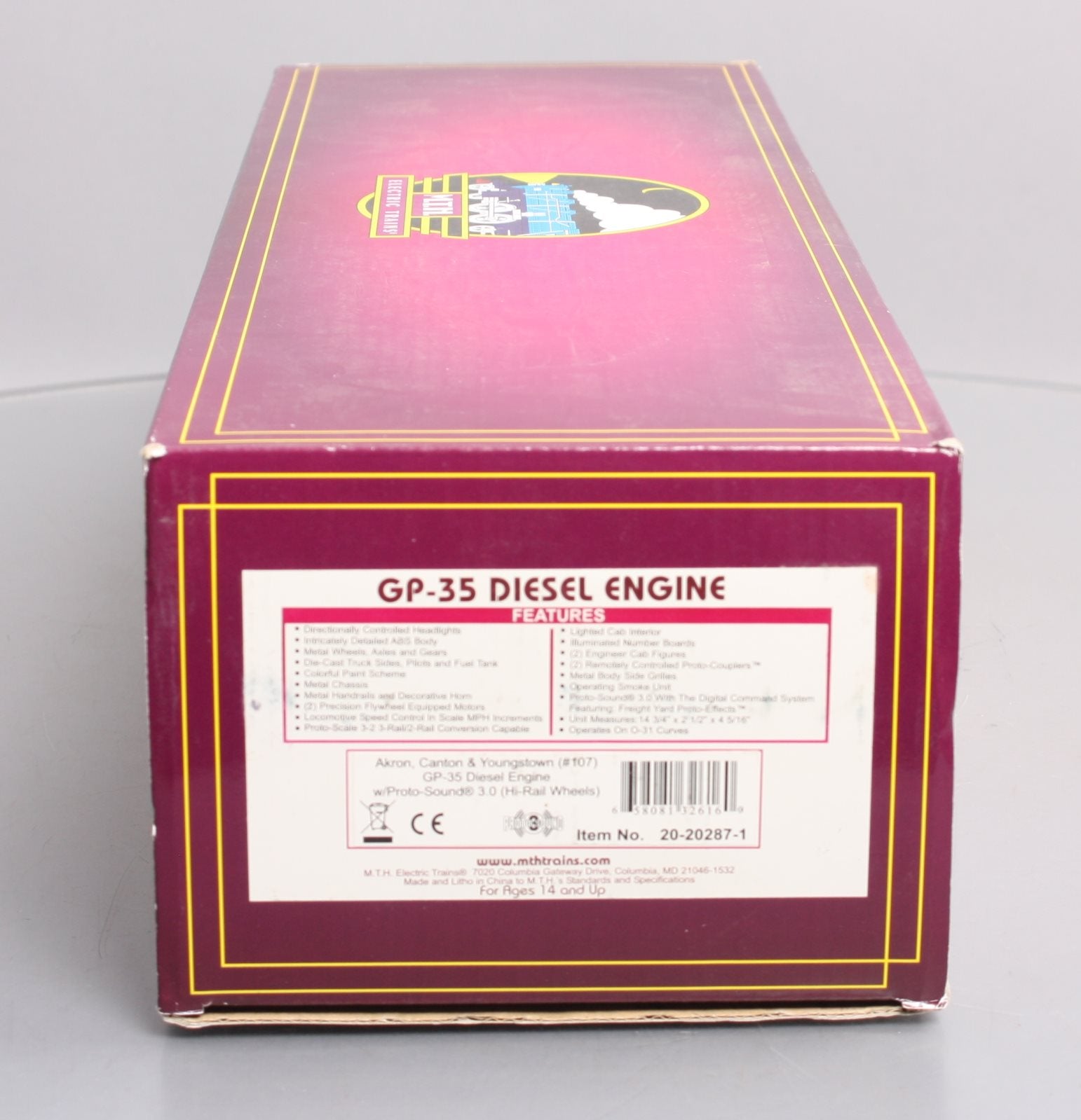 MTH 20-20287-1 O ACY GP-35 w/PS3 #107