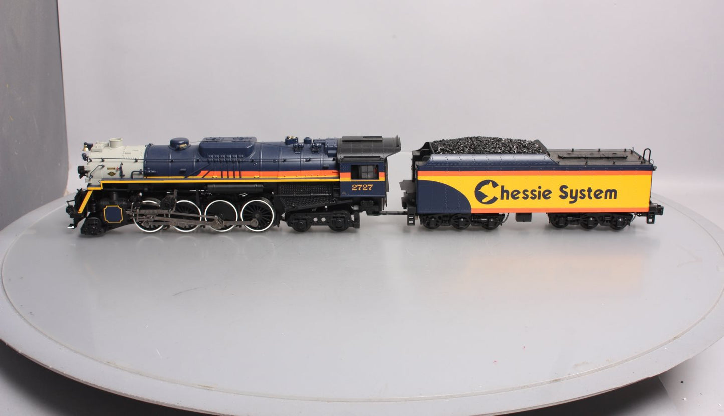 MTH 20-3289-1 Chessie 2-8-4 Berkshire Steam Locomotive Hi-Rail w/PS2 #2727