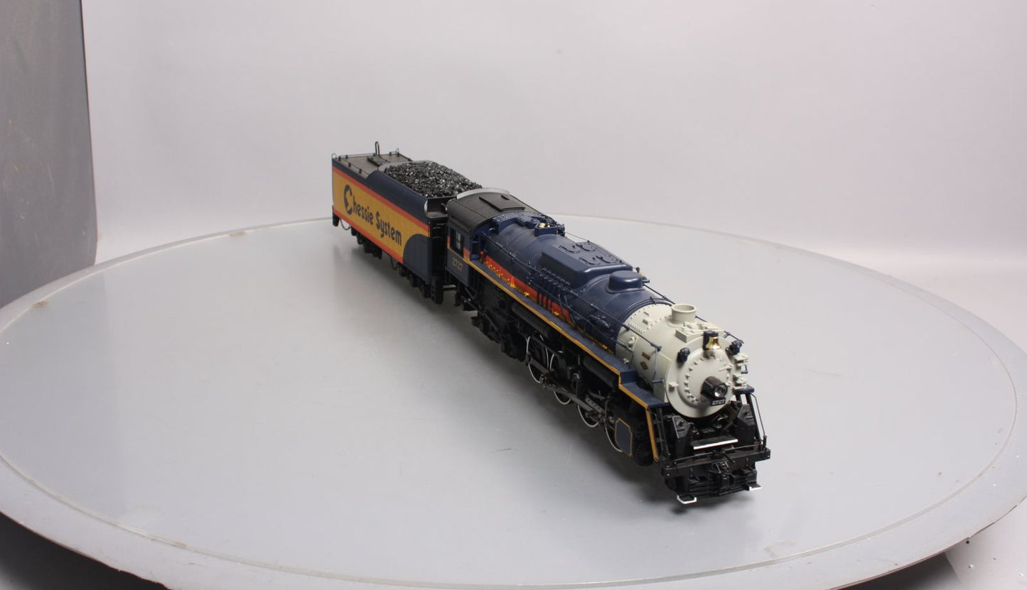 MTH 20-3289-1 Chessie 2-8-4 Berkshire Steam Locomotive Hi-Rail w/PS2 #2727