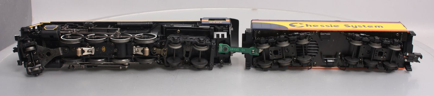 MTH 20-3289-1 Chessie 2-8-4 Berkshire Steam Locomotive Hi-Rail w/PS2 #2727