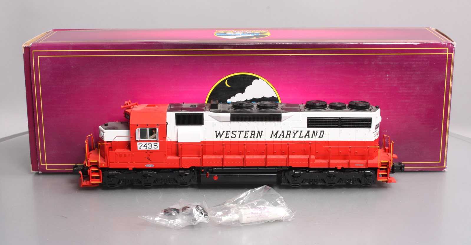 MTH 20-20538-1 O Western Maryland EMD SD35 Diesel Engine w/PS3 #7435