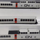 MTH 20-20036-1 Canadian National Turbotrain Passenger Set w/PS 3.0 #126/256/151