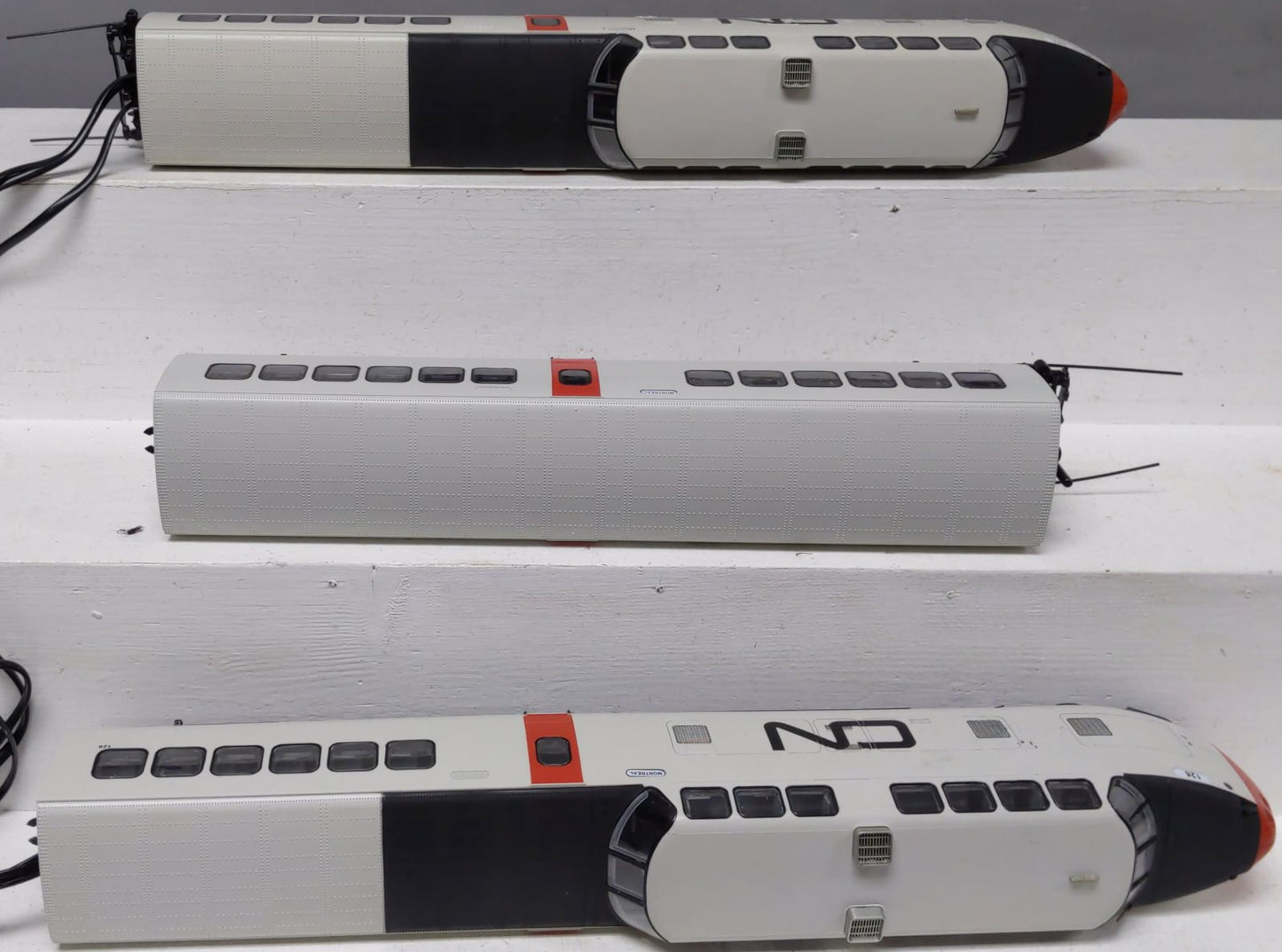 MTH 20-20036-1 Canadian National Turbotrain Passenger Set w/PS 3.0 #126/256/151