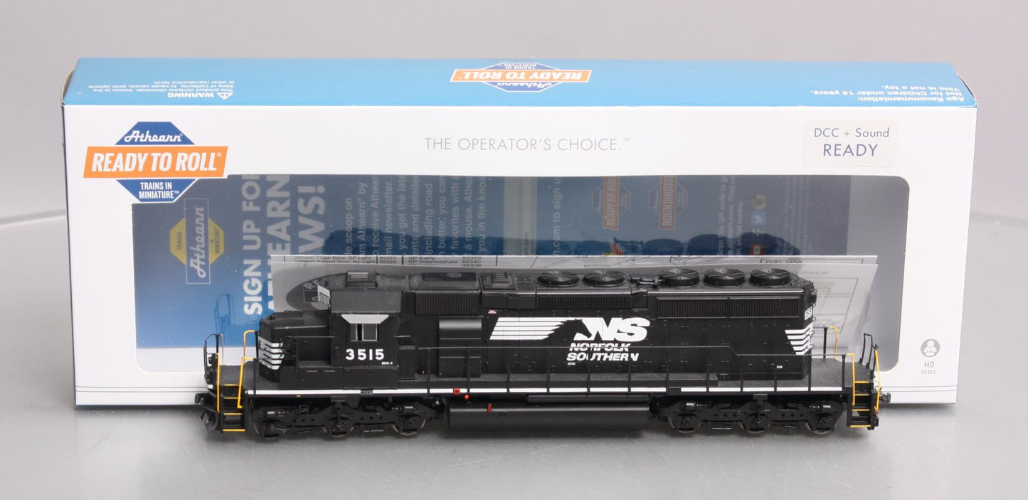 Athearn 71527 HO Norfolk Southern RTR SD40-2 Diesel Locomotive #3515 w/DCC