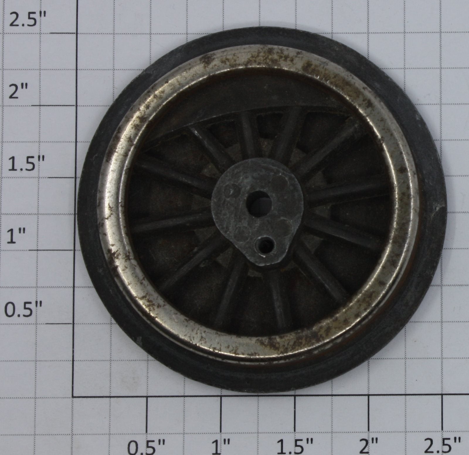 American Flyer 4696-6 Black Spoked 2-1/2