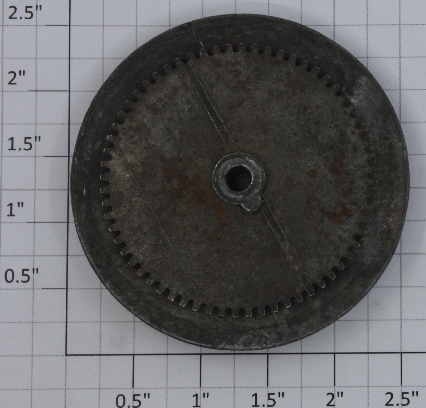 American Flyer 4696-6 Black Spoked 2-1/2" Std. Gauge Steam Loco Wheel w/Gear