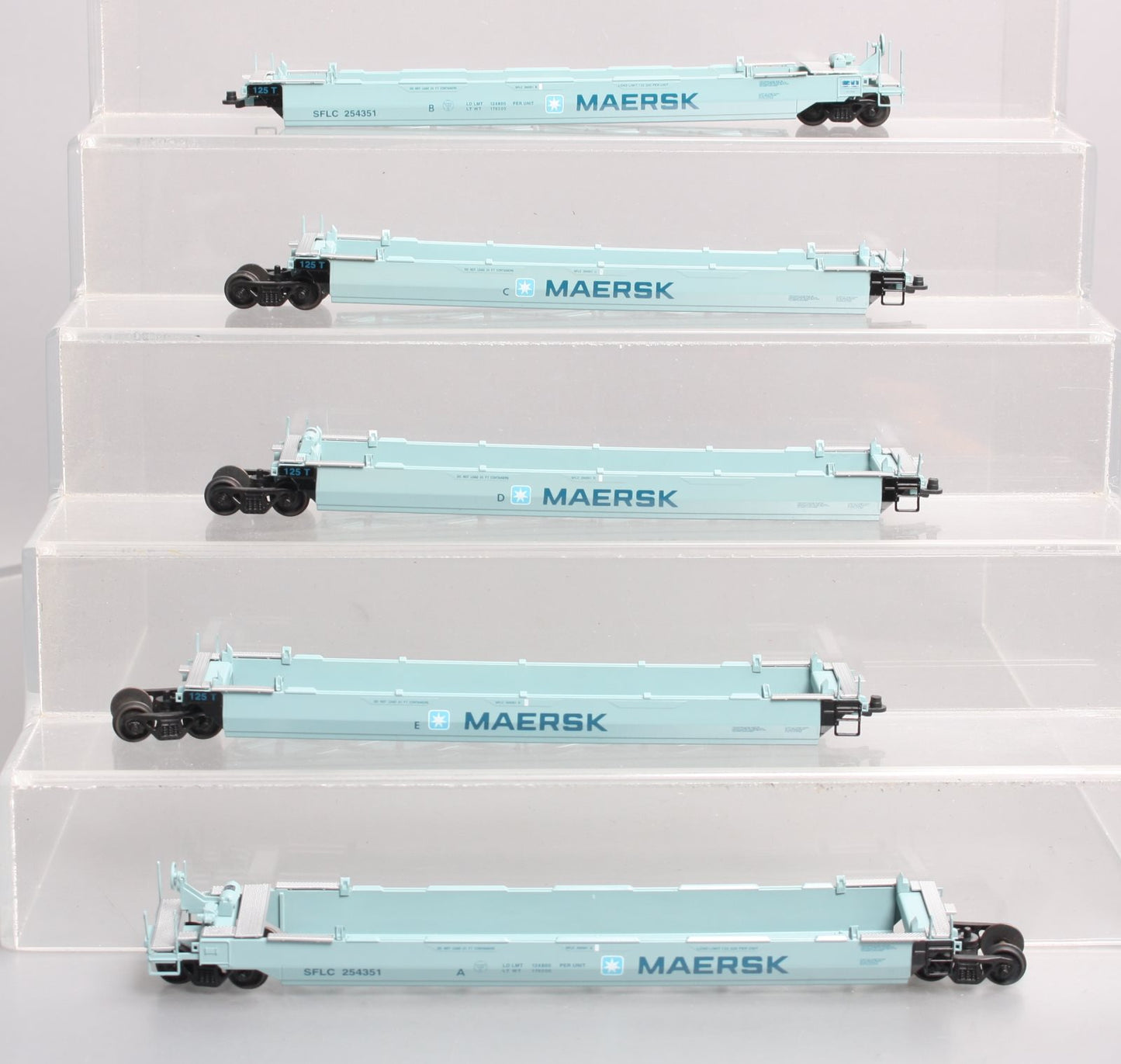Con-Cor 0001-001953 HO Maersk Container Cars #254351 EX/Box