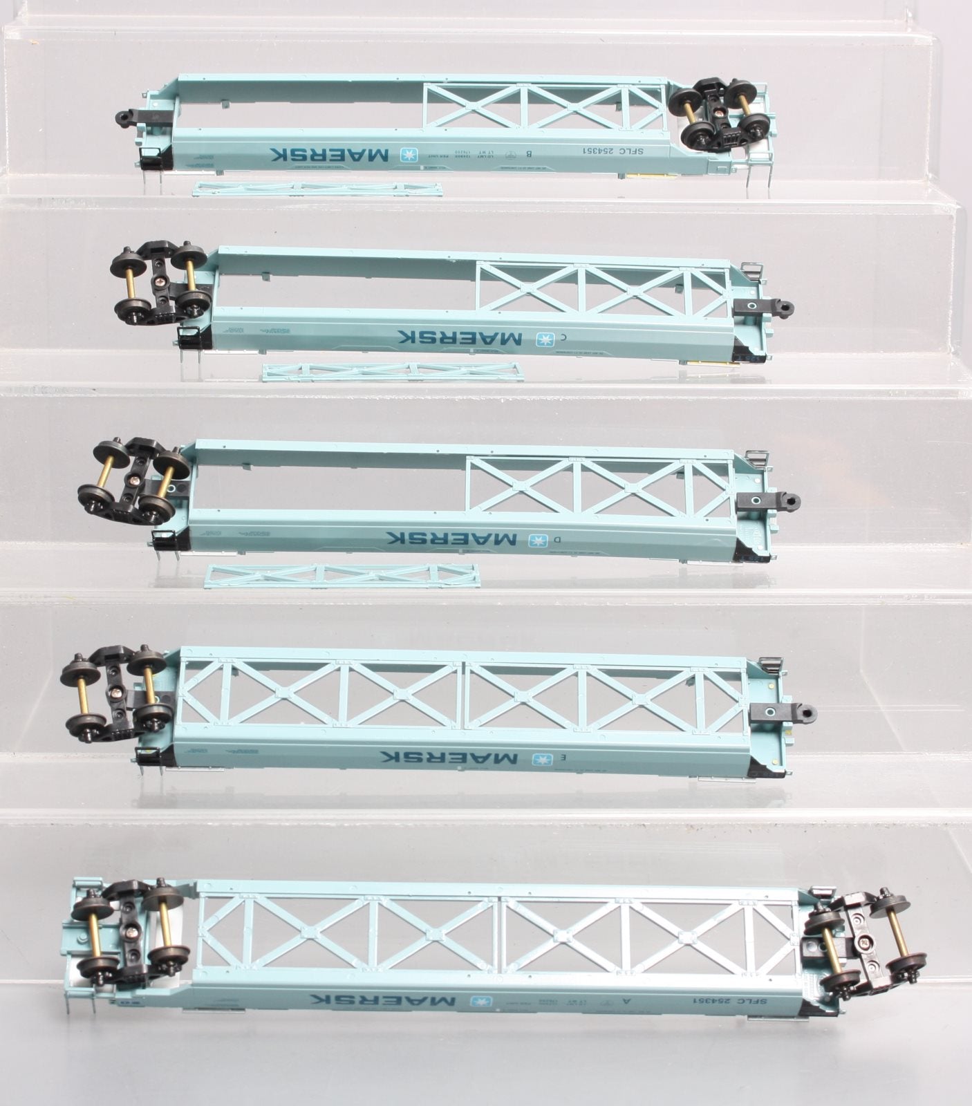 Con-Cor 0001-001953 HO Maersk Container Cars #254351 EX/Box