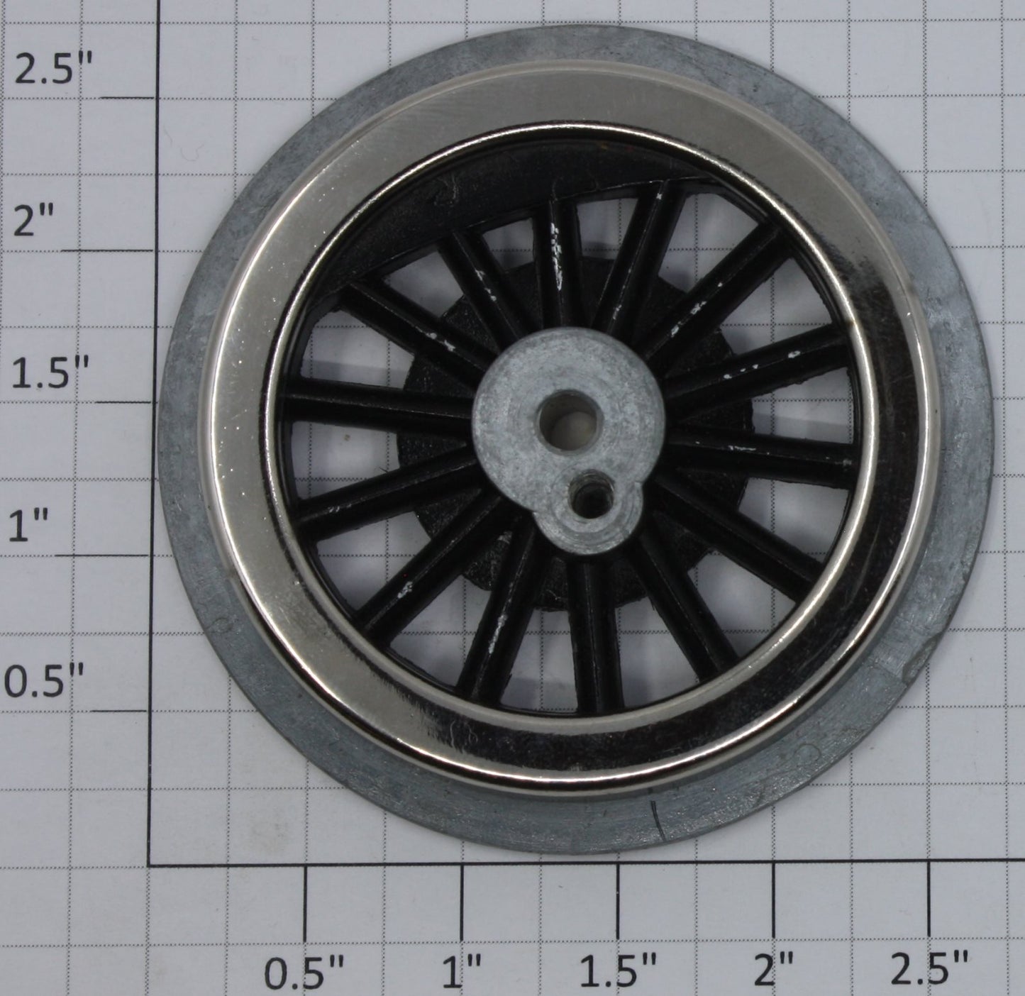 Lionel 400E-95 Black Spoked 2-3/4" Std. Gauge Steam Loco Plain Wheel