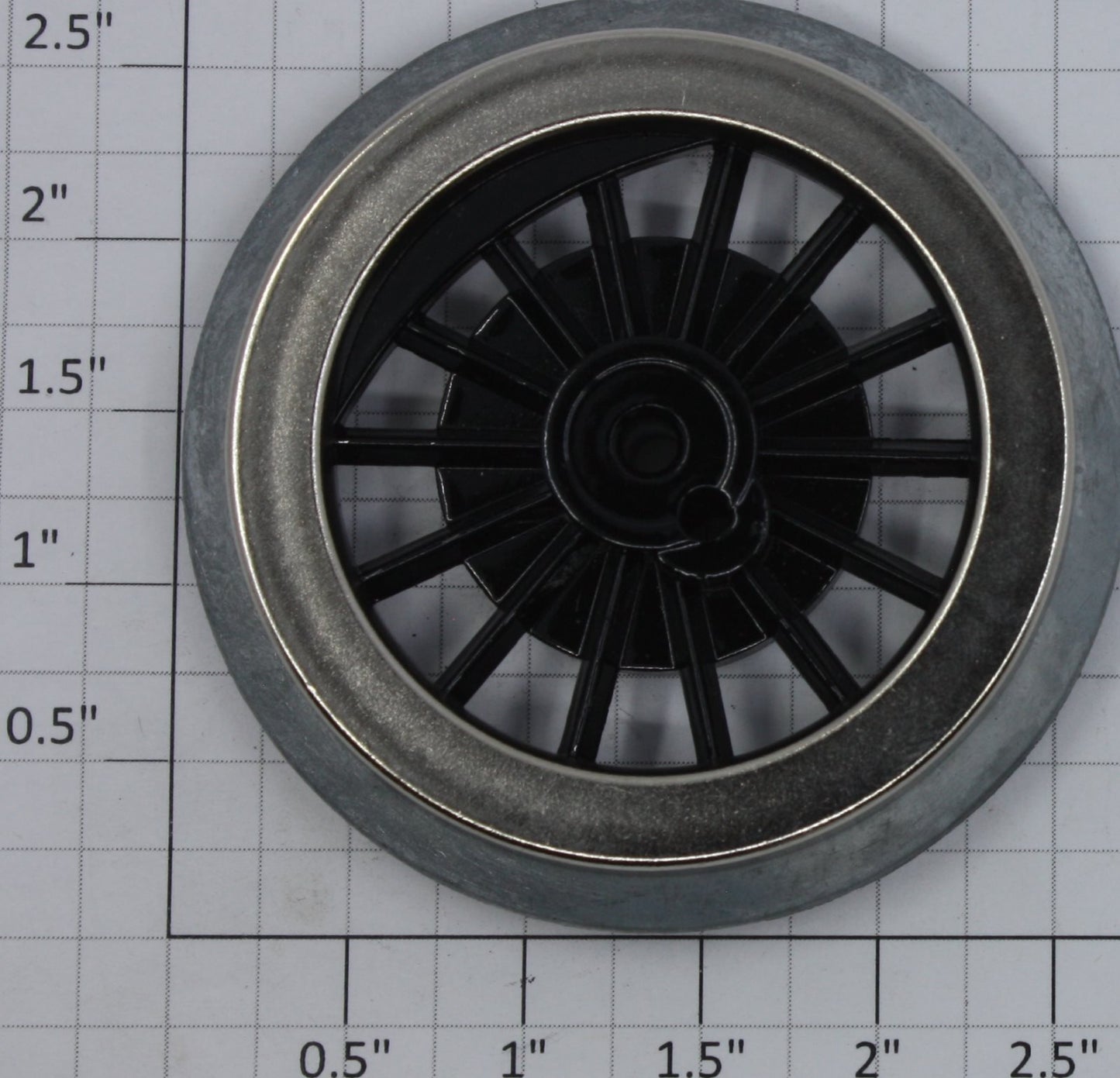 Lionel 400E-69 Black Spoked 2-3/4" Std. Gauge Steam Loco Gear Wheel