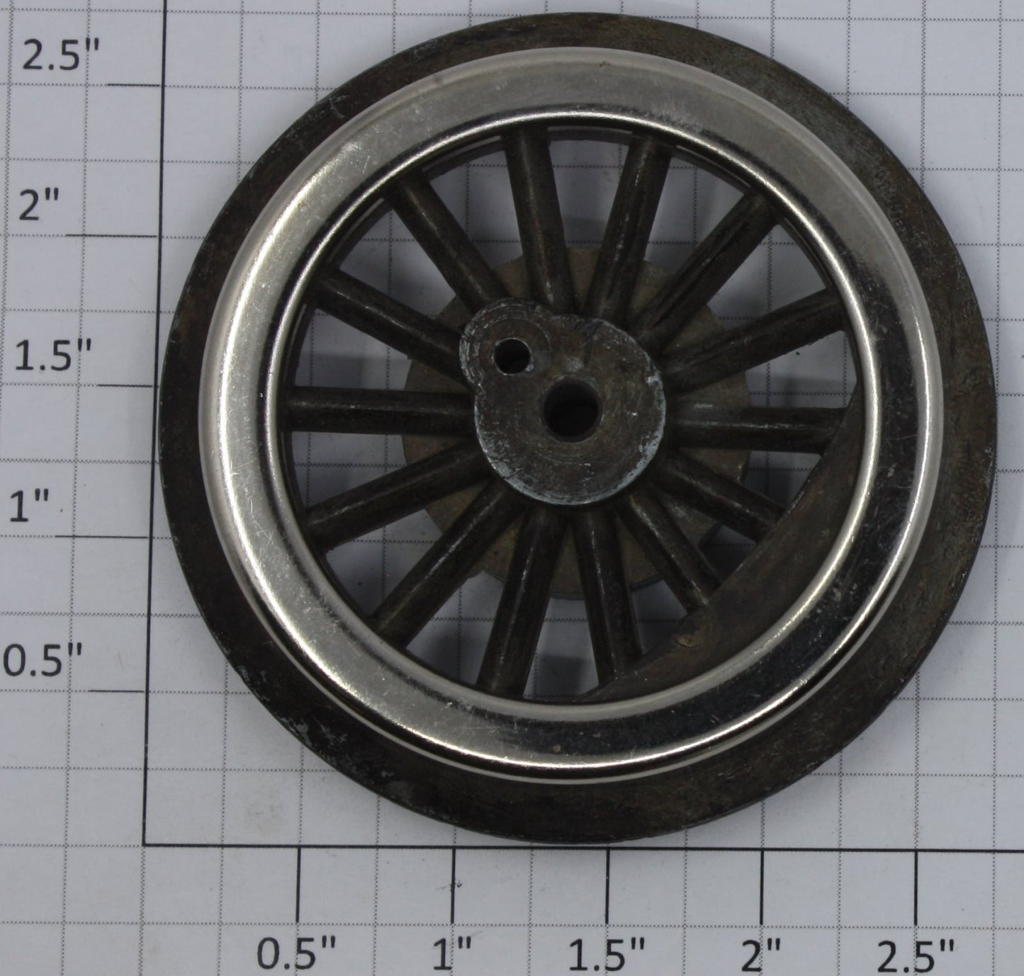 Lionel 400E-69 Black Spoked 2-3/4" Std. Gauge Steam Loco Gear Wheel