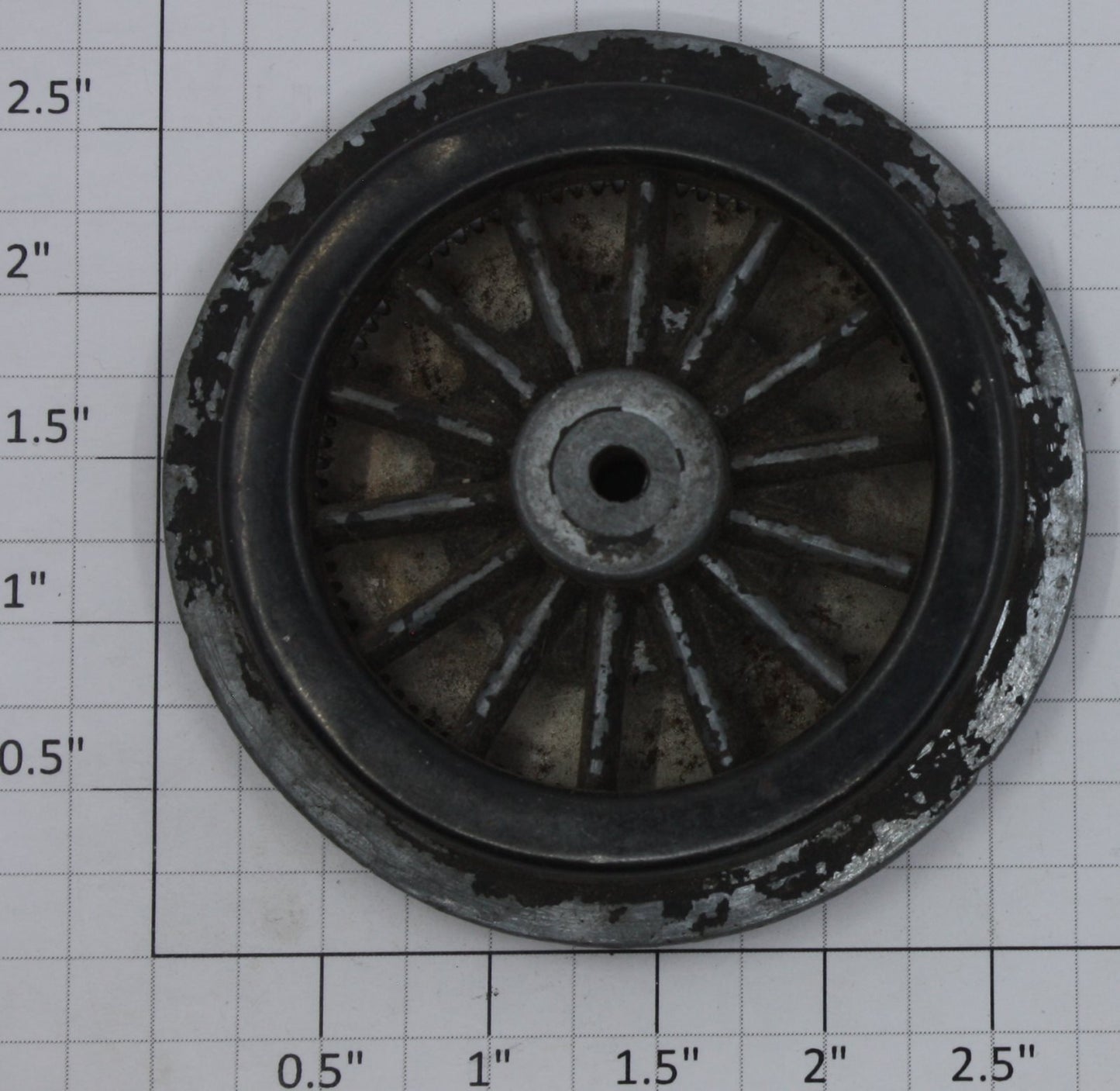 Lionel 400E-95 Black Spoked 2-3/4" Std. Gauge Steam Loco Gear Wheel