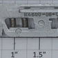 K-Line K4600-08-01 Left Silver Diecast Passenger Truck Side with Bushings