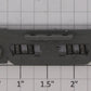 K-Line K4600-08-01 Left Gray Diecast Passenger Truck Side with Bushings