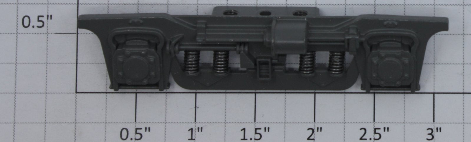 K-Line K4600-08-02 Right Gray Diecast Passenger Truck Side with Bushings