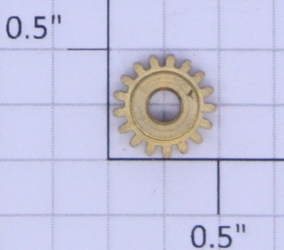 Lionel 622-36 17-Tooth Brass Pinion Gear