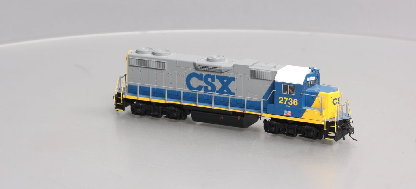 MTH 85-2020-1 HO CSX GP38-2 Diesel Engine with Proto-Sound 3 #2736