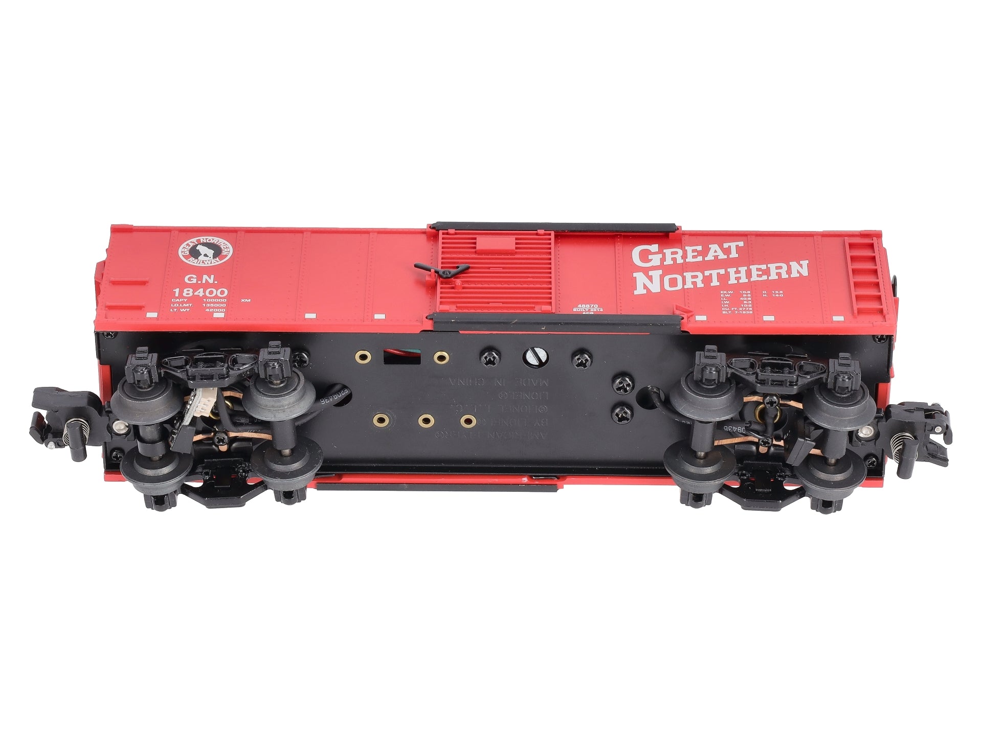 American Flyer 6-48870 S Scale Great Northern Steam RailSounds Boxcar #18400