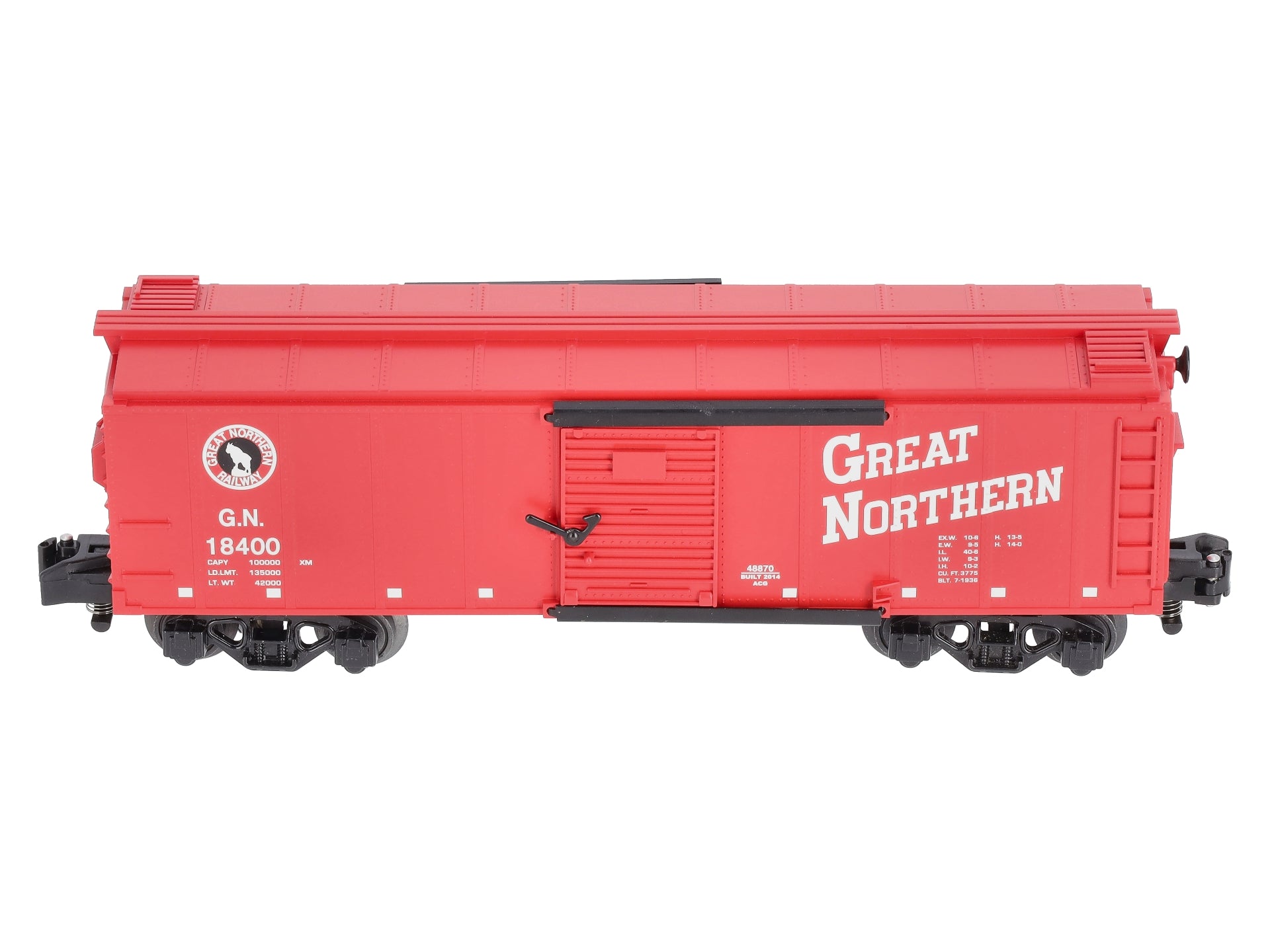American Flyer 6-48870 S Scale Great Northern Steam RailSounds Boxcar #18400