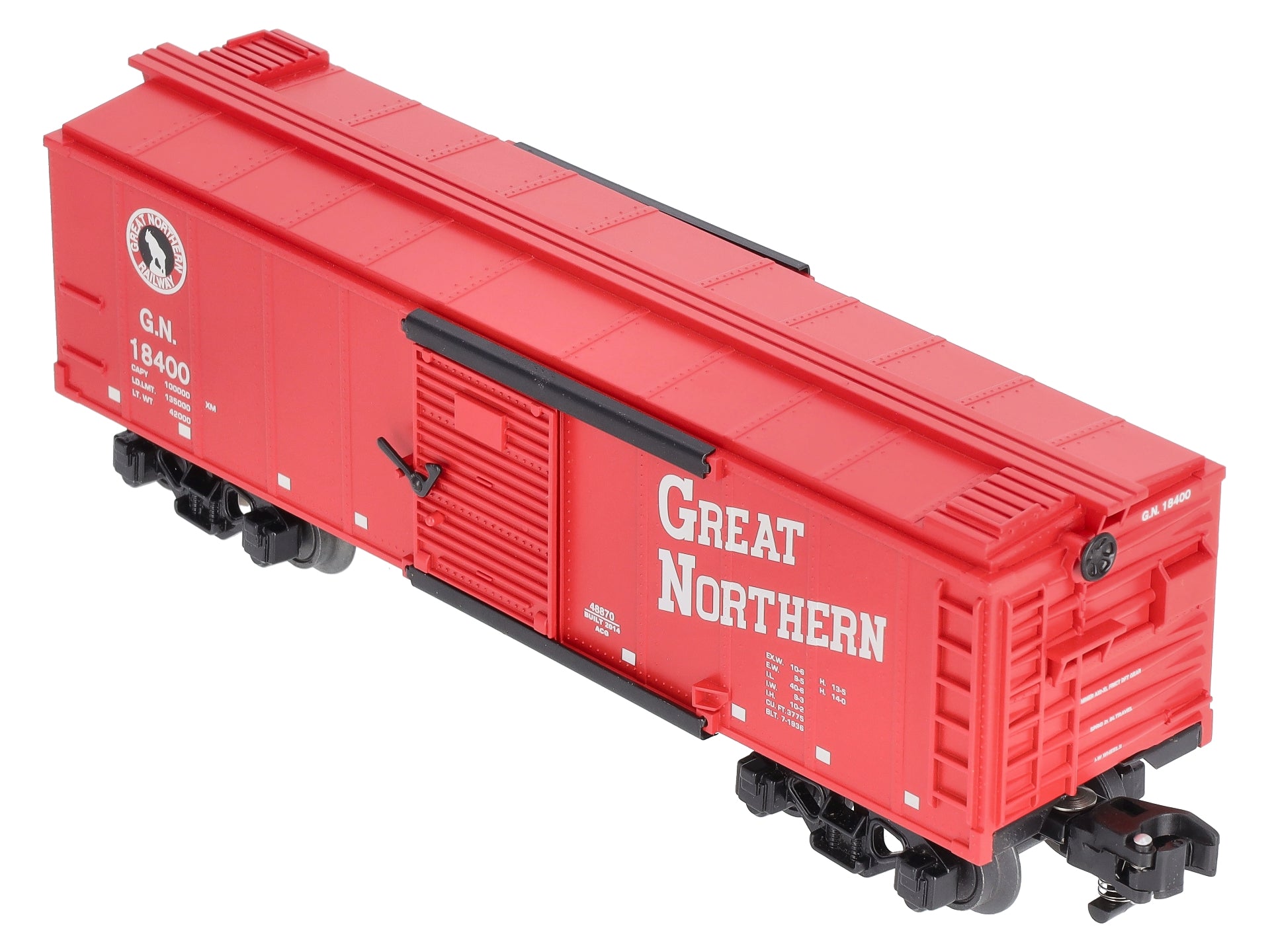American Flyer 6-48870 S Scale Great Northern Steam RailSounds Boxcar #18400