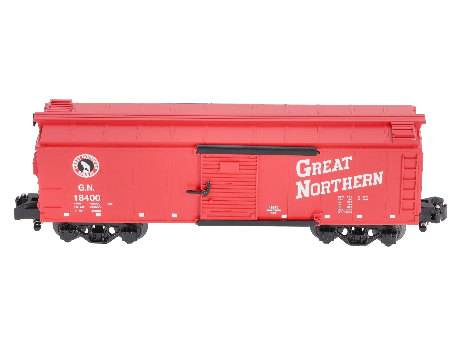 American Flyer 6-48870 S Scale Great Northern Steam RailSounds Boxcar #18400