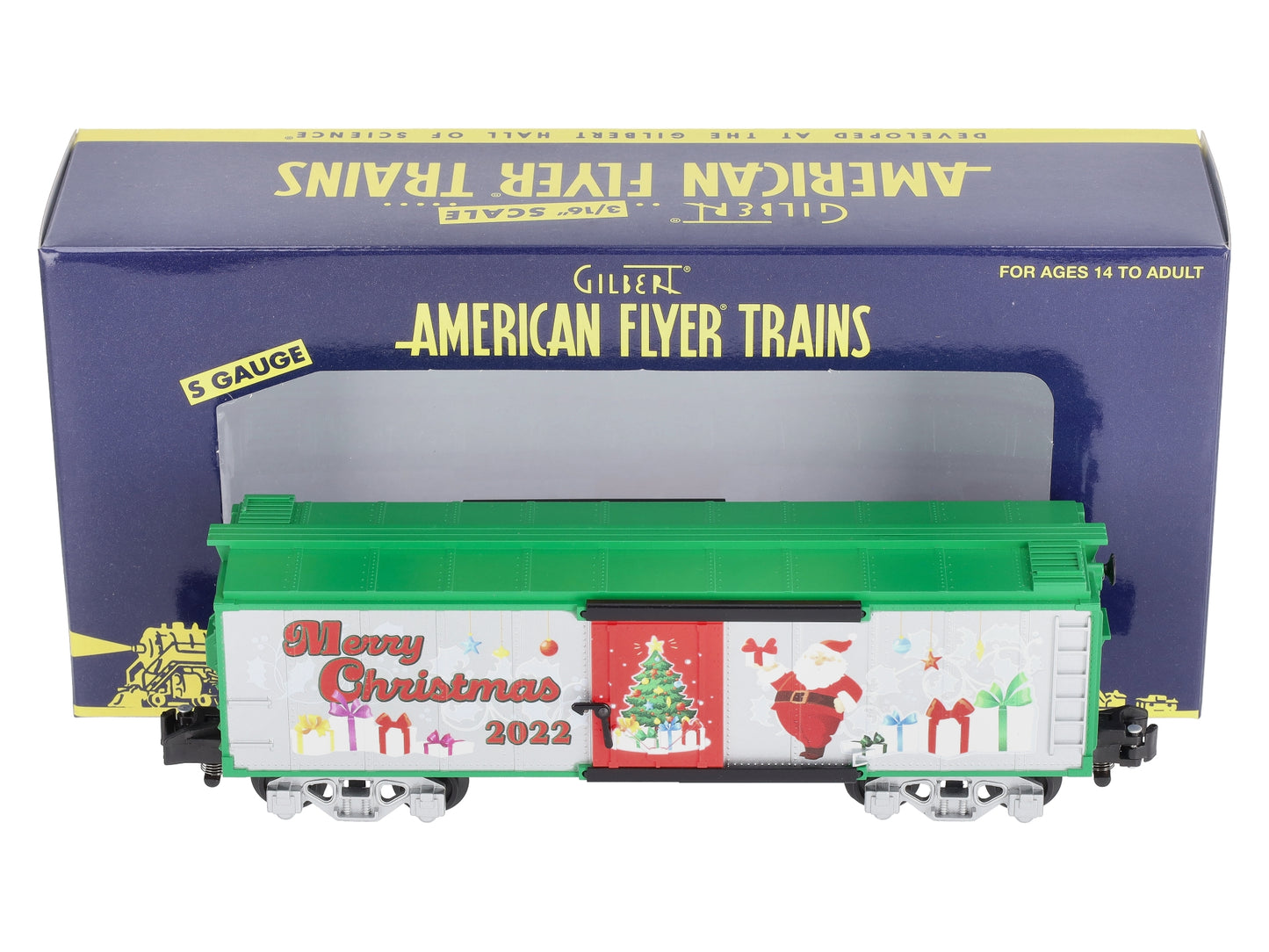 American Flyer 2219340 S Gauge 2022 Christmas Boxcar
