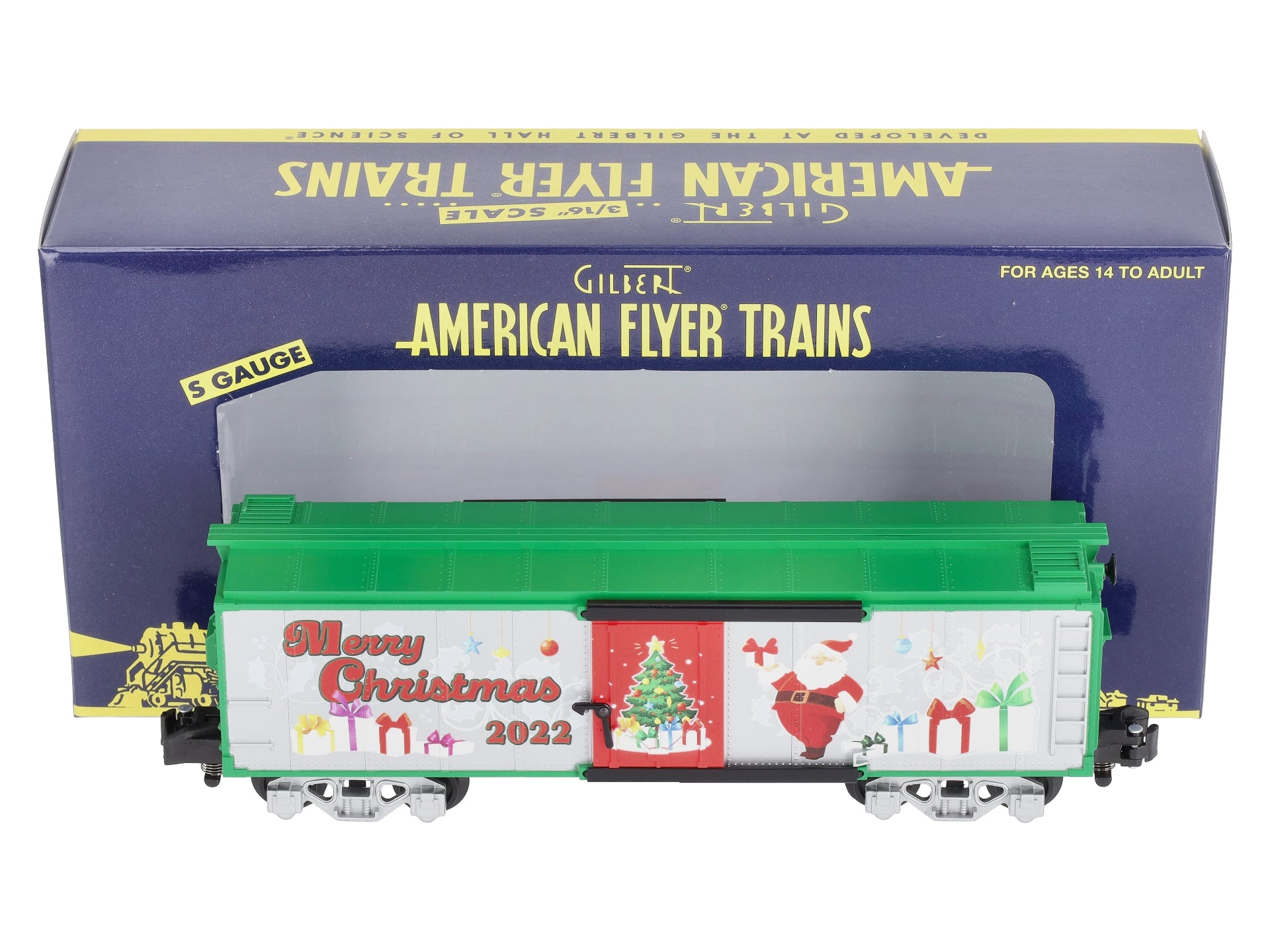 American Flyer 2219340 S Gauge 2022 Christmas Boxcar