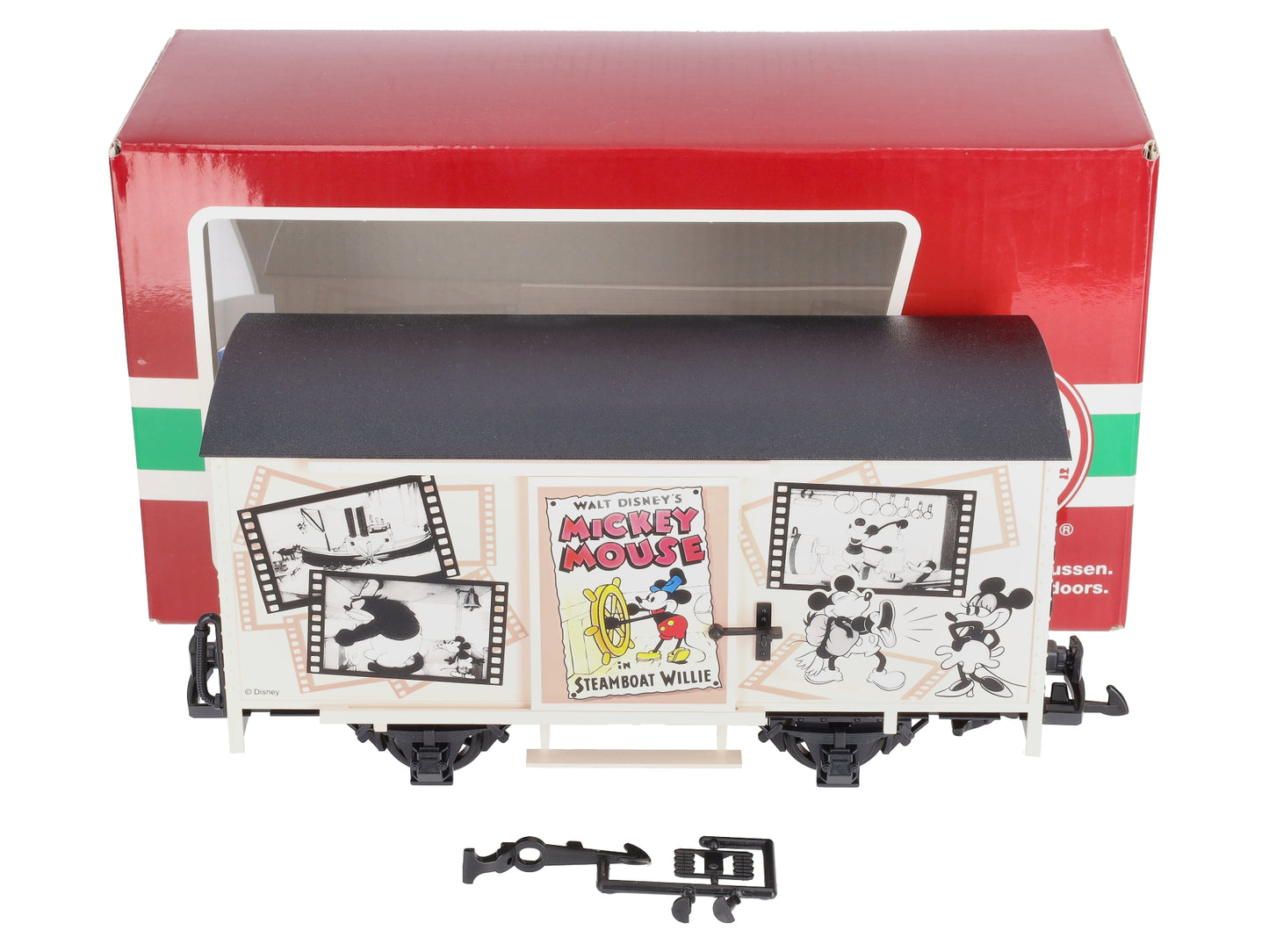 LGB 44358 G Scale Disney Steamboat Willie Disney Mickey Mouse Boxcar LN/Box