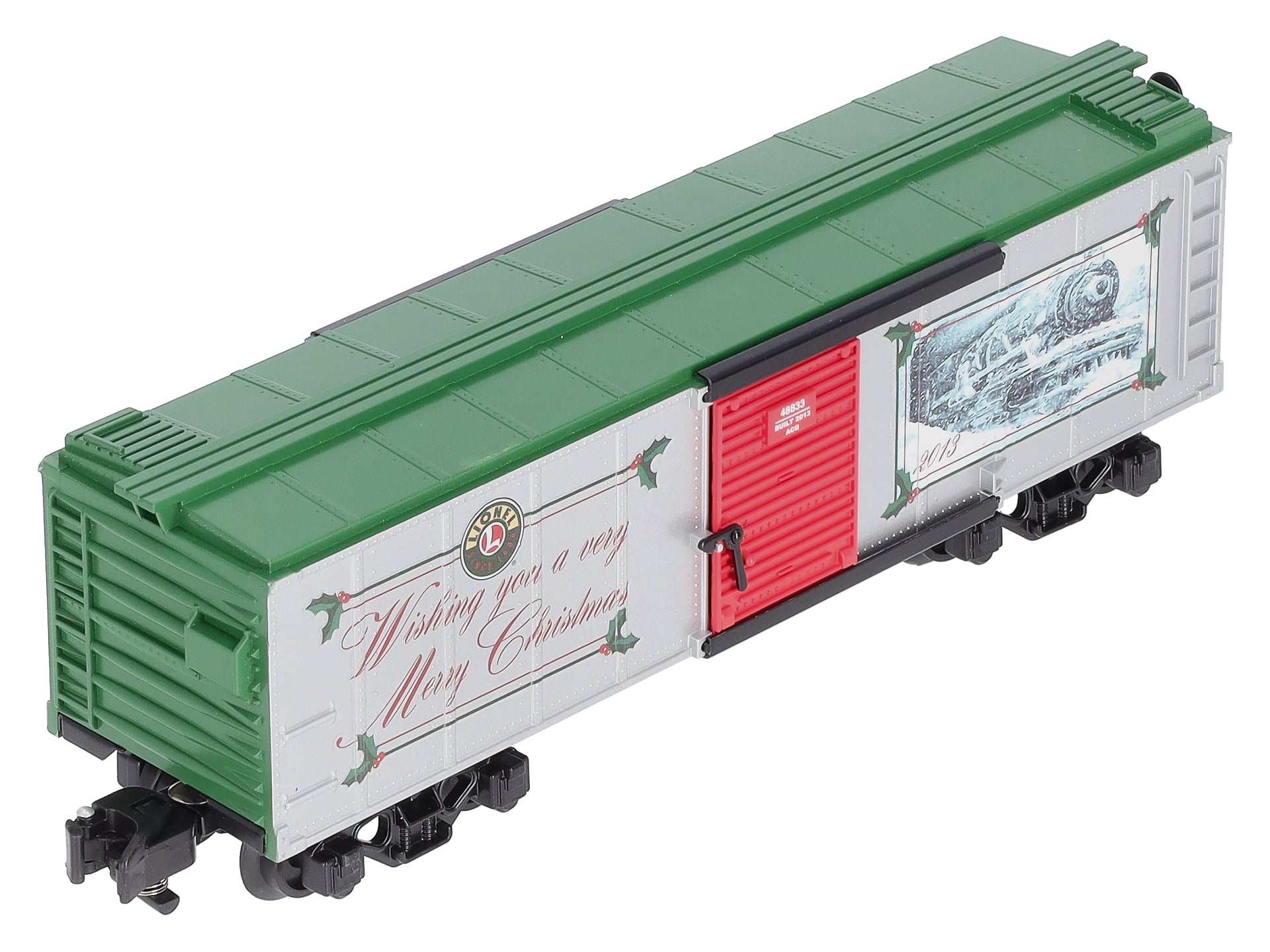 American Flyer 6-48833 S Scale Christmas 2013 Boxcar