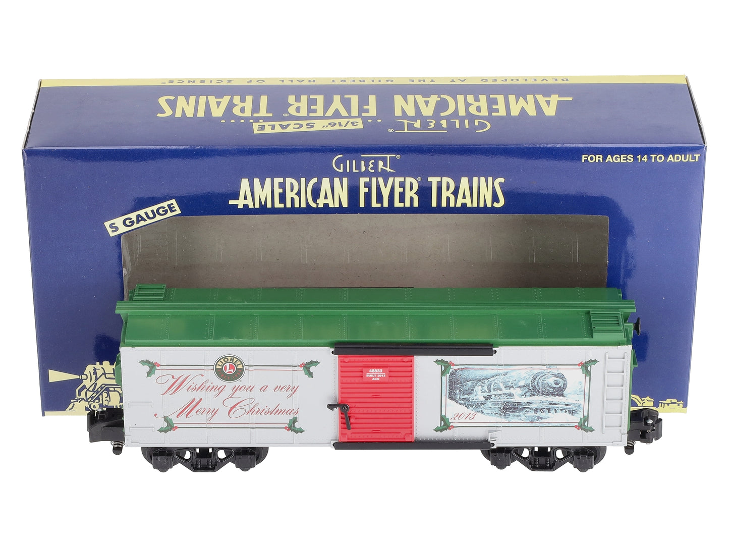 American Flyer 6-48833 S Scale Christmas 2013 Boxcar