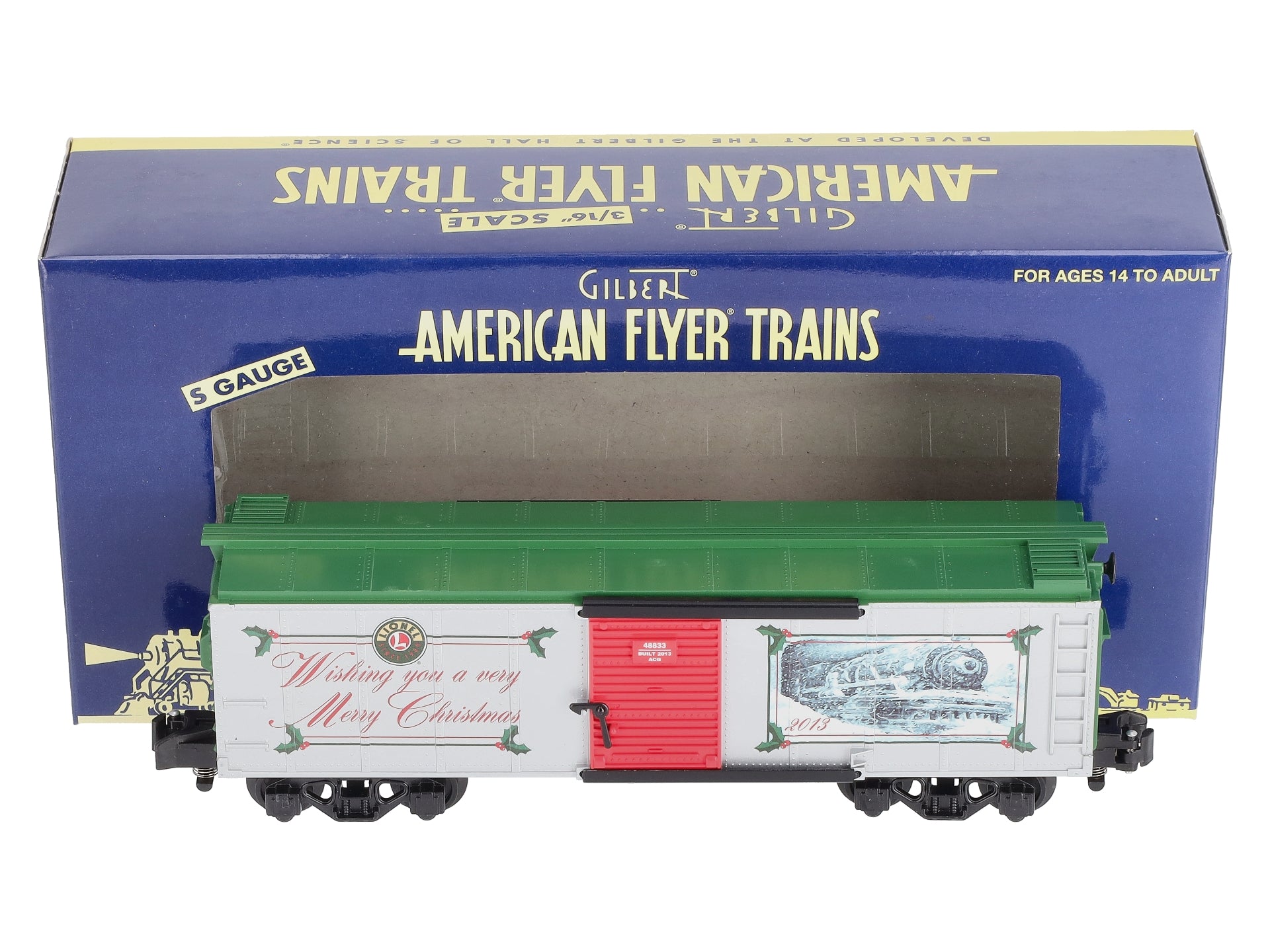 American Flyer 6-48833 S Scale Christmas 2013 Boxcar