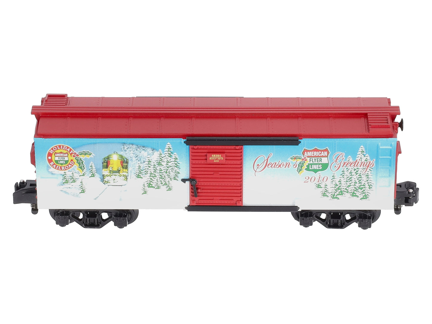 American Flyer 6-48384 S Scale Holiday 2010 Boxcar LN/Box