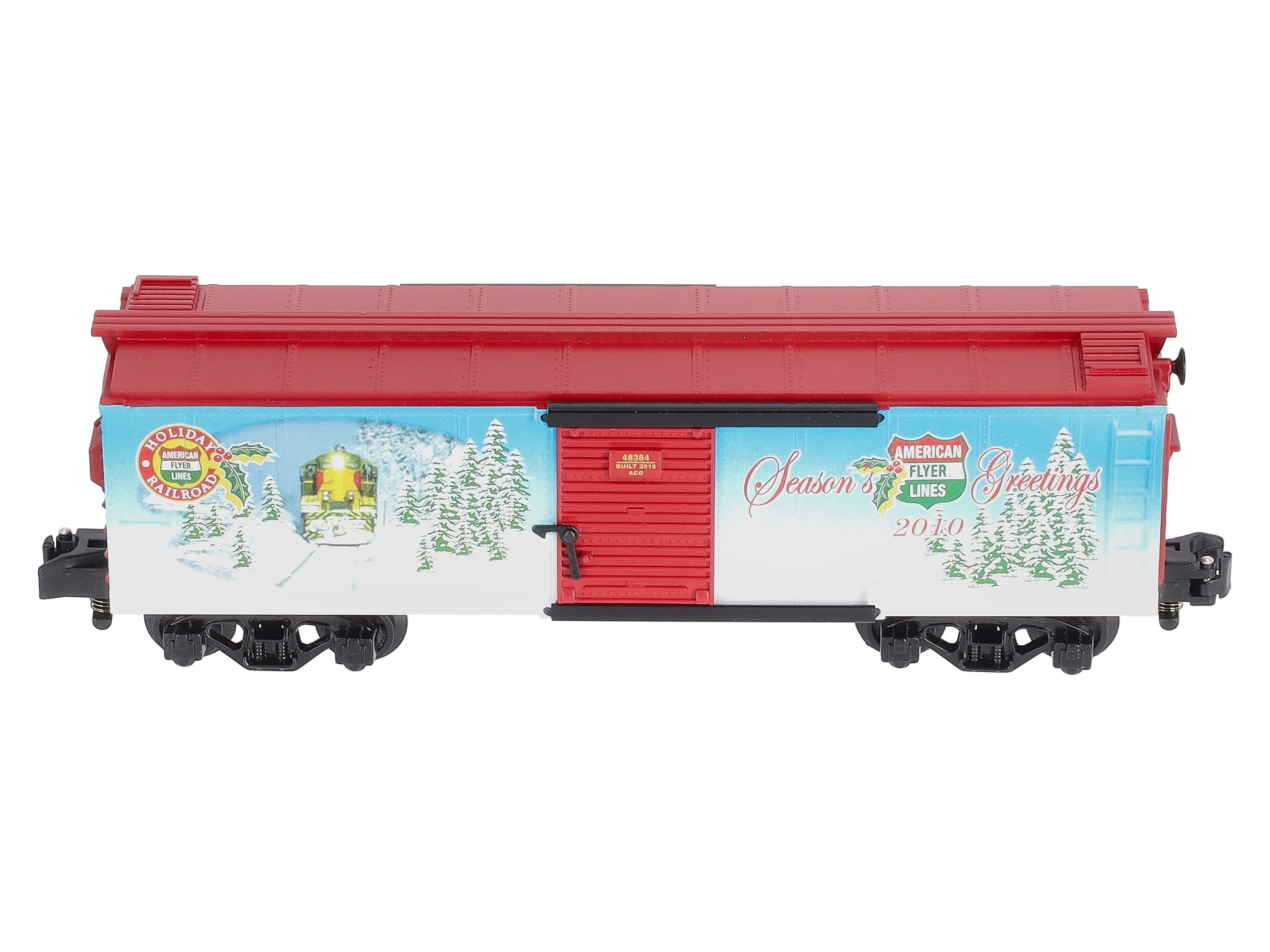 American Flyer 6-48384 S Scale Holiday 2010 Boxcar LN/Box
