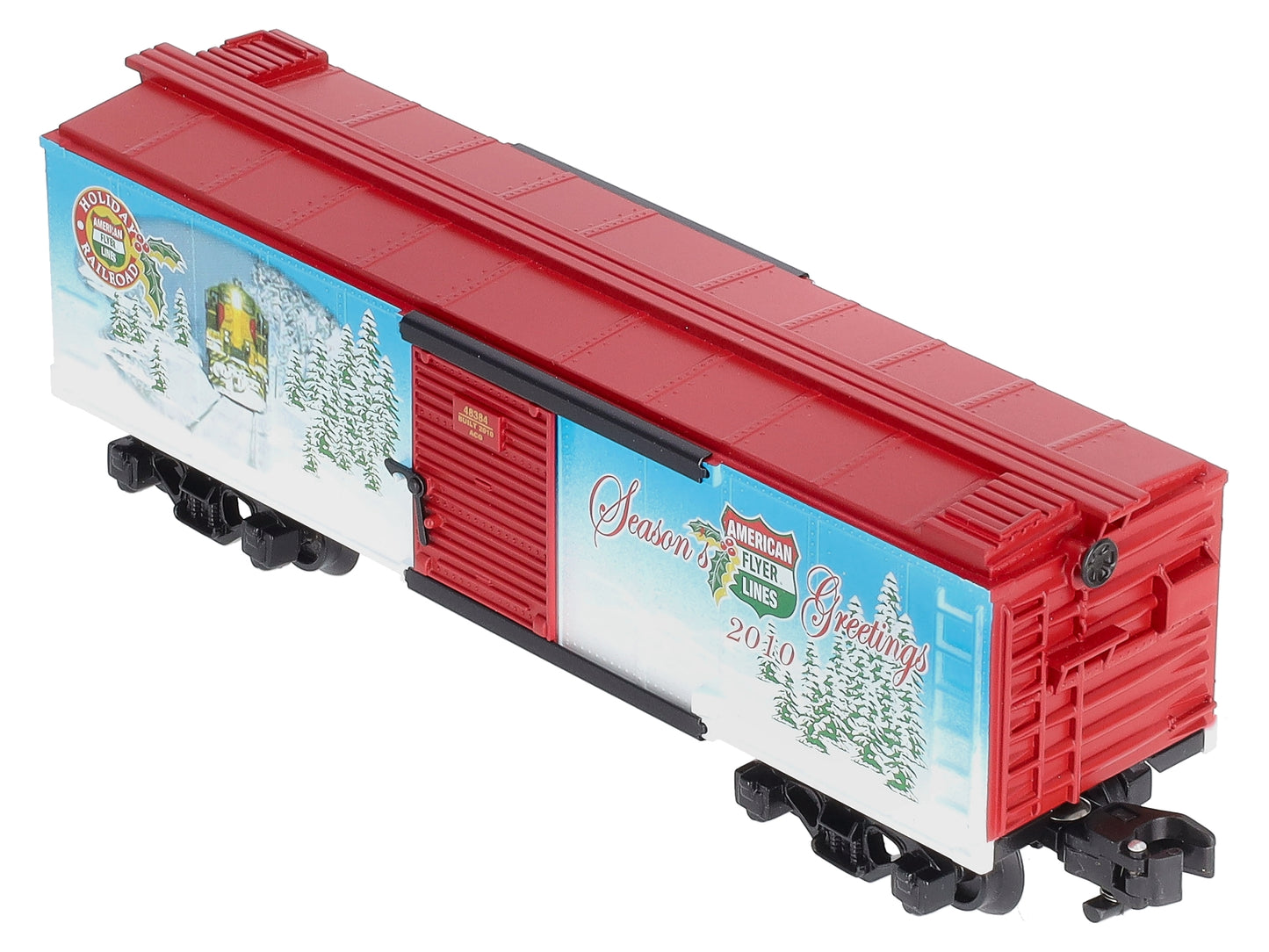 American Flyer 6-48384 S Scale Holiday 2010 Boxcar LN/Box