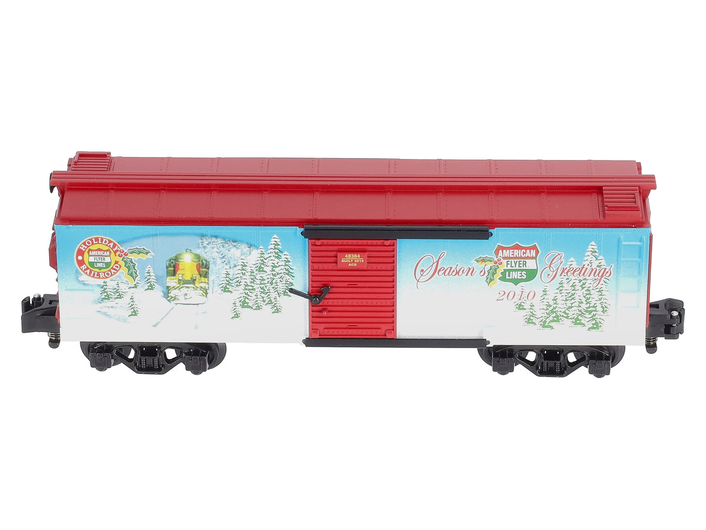 American Flyer 6-48384 S Scale Holiday 2010 Boxcar LN/Box