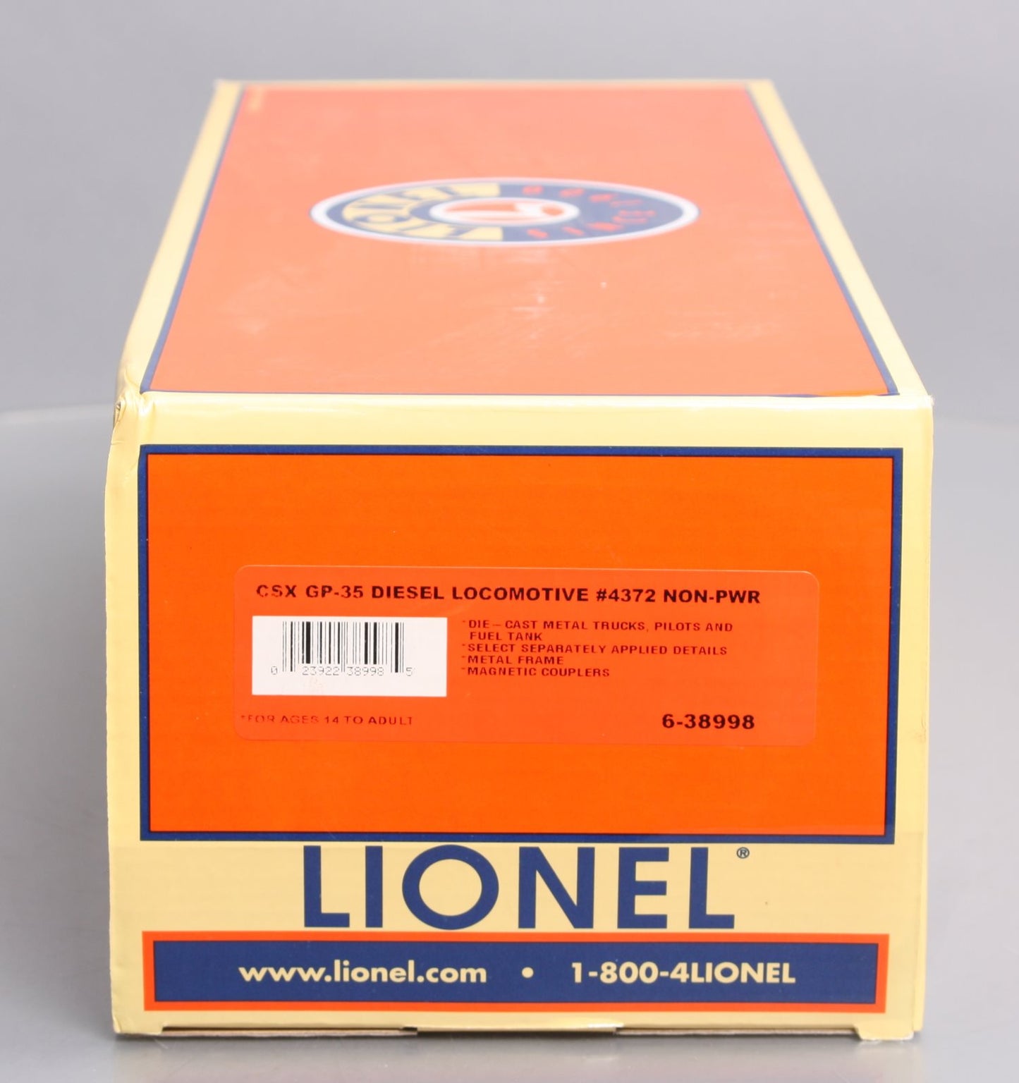 Lionel 6-38998 CSX Non-Powered GP35 Diesel Locomotive #4372