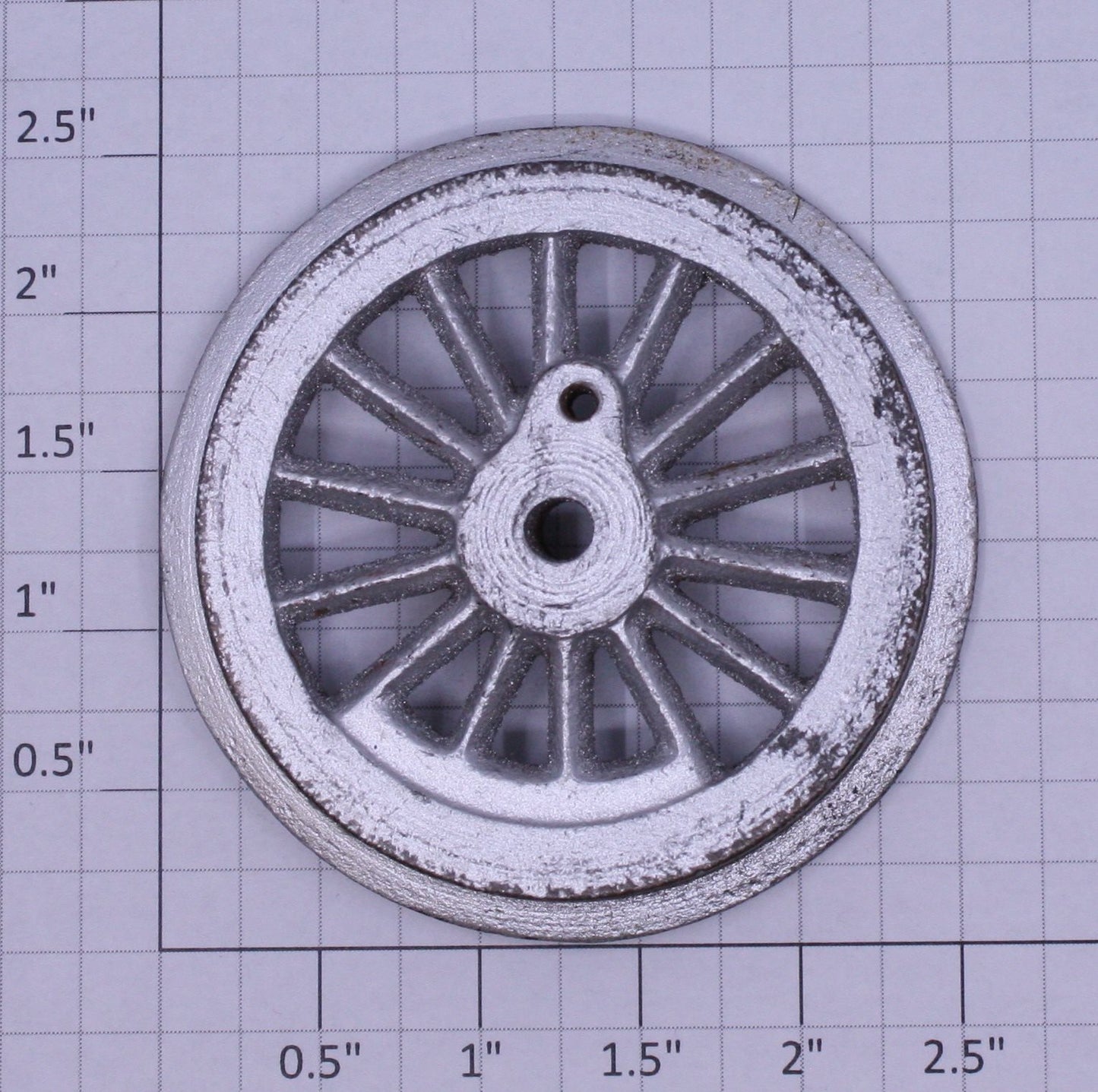 Lionel 5L-40 Paint Cast Iron Thick Rim Spoked 2-5/8" Std Gauge Loco Plain Wheel