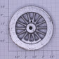Lionel 5L-40 Paint Cast Iron Thick Rim Spoked 2-5/8" Std Gauge Loco Plain Wheel