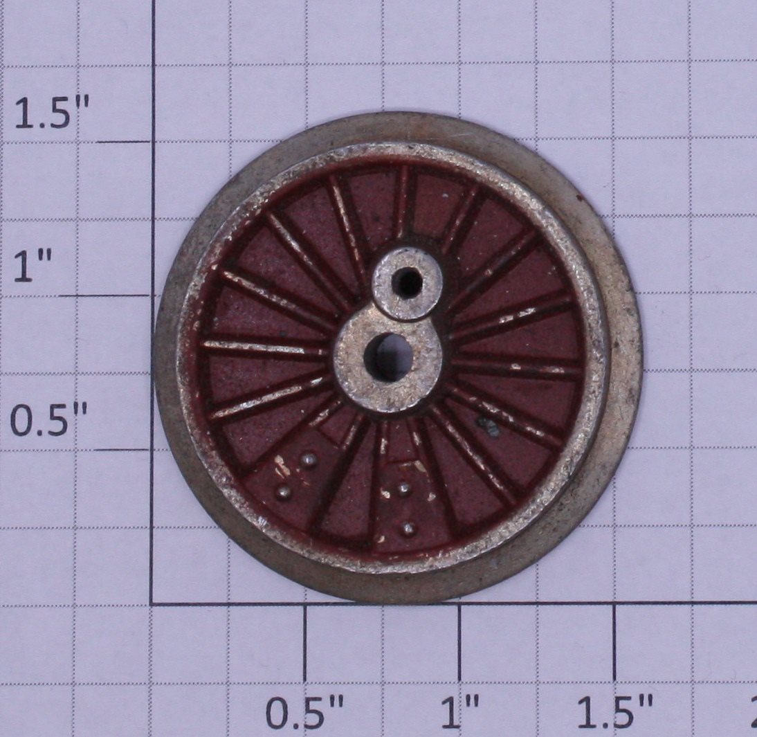 Lionel 1862-72 O Gauge "General" Red Plain Wheel