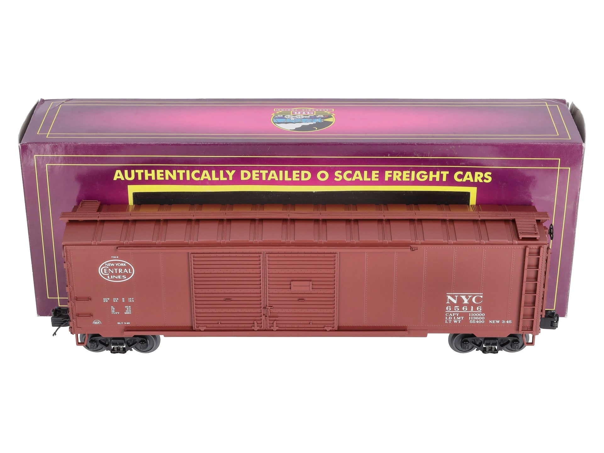 MTH 20-93245 O New York Central Double Door 50' Box Car #65616 LN/Box