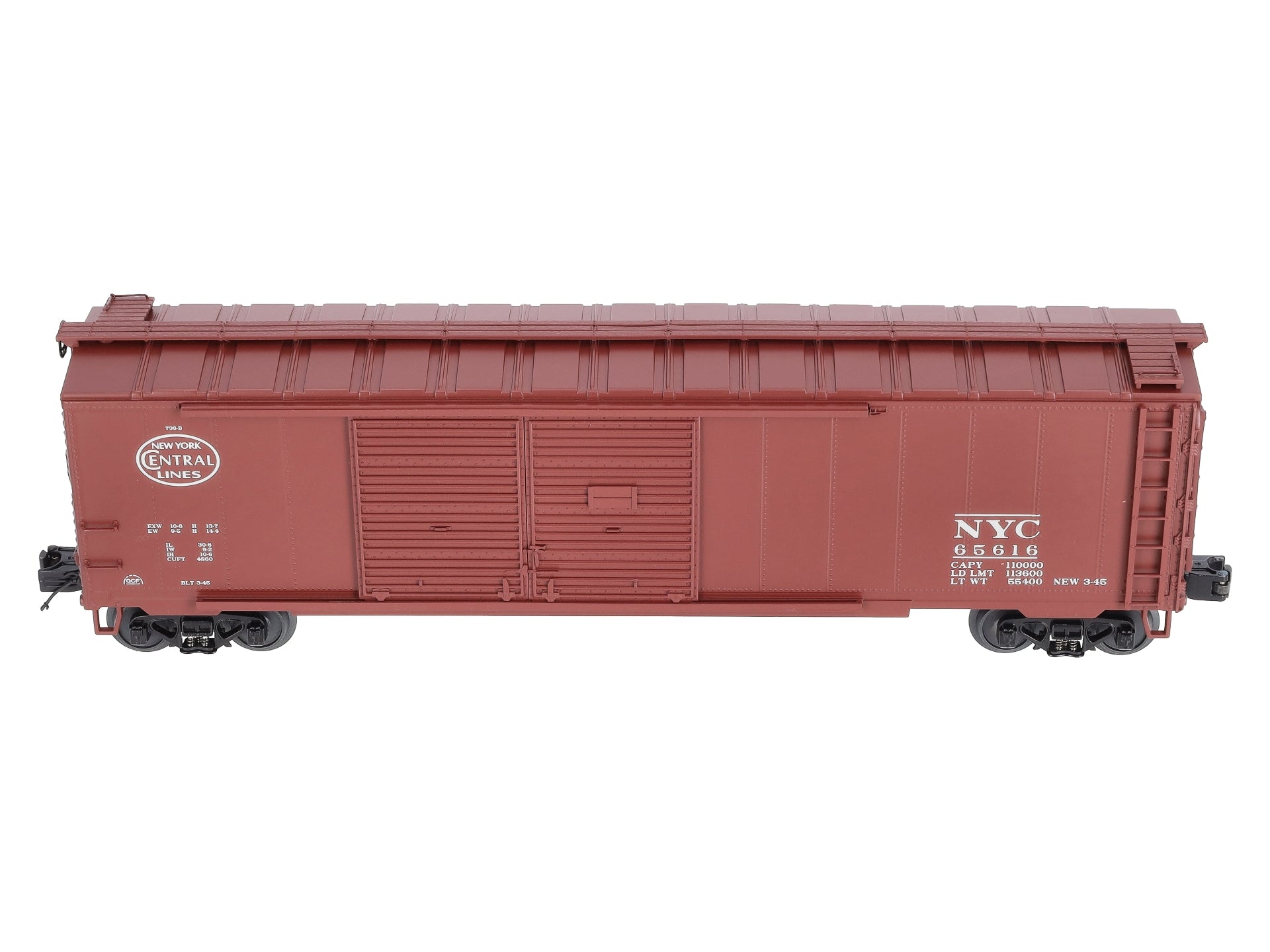 MTH 20-93245 O New York Central Double Door 50' Box Car #65616 LN/Box