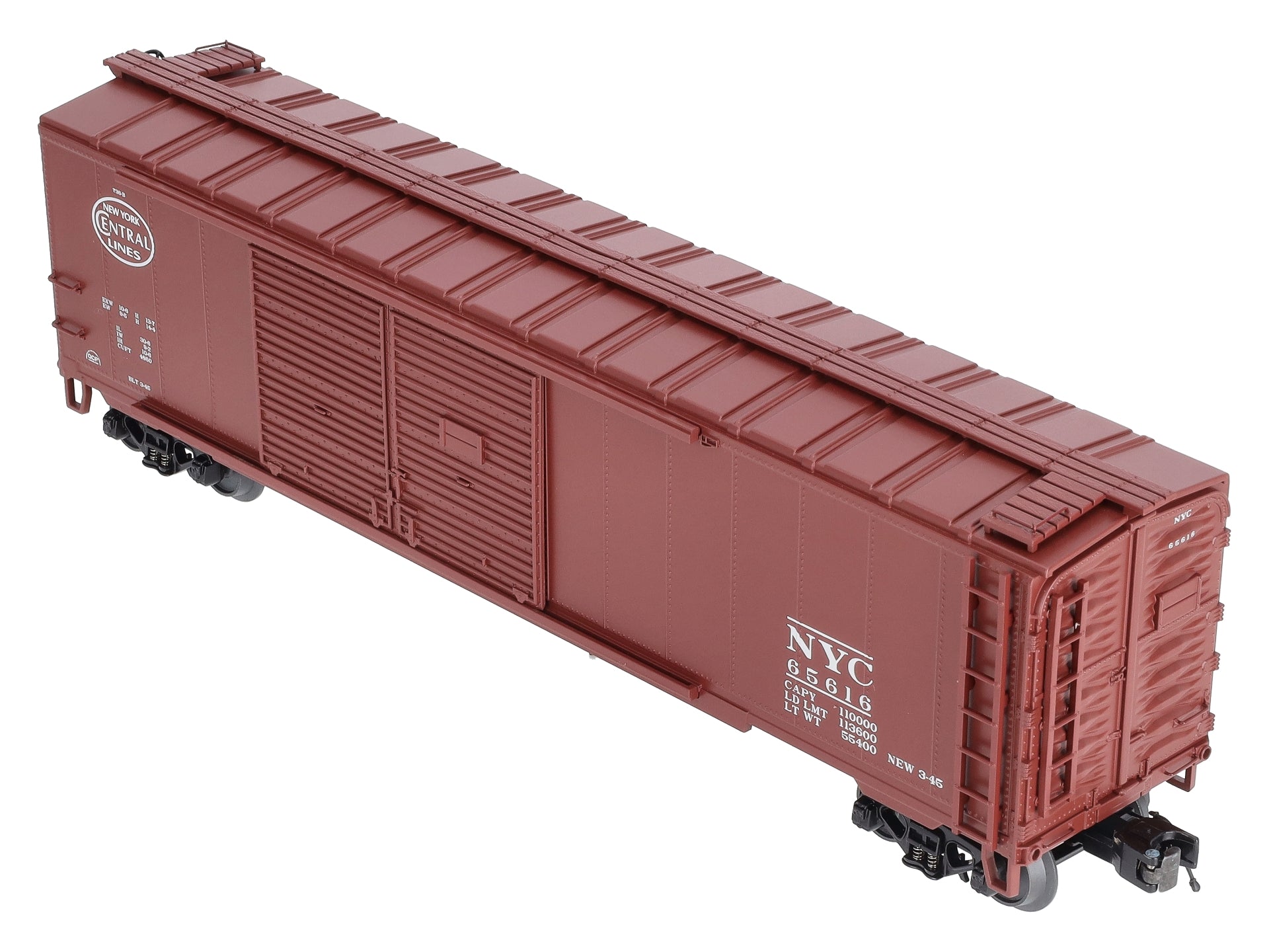 MTH 20-93245 O New York Central Double Door 50' Box Car #65616 LN/Box