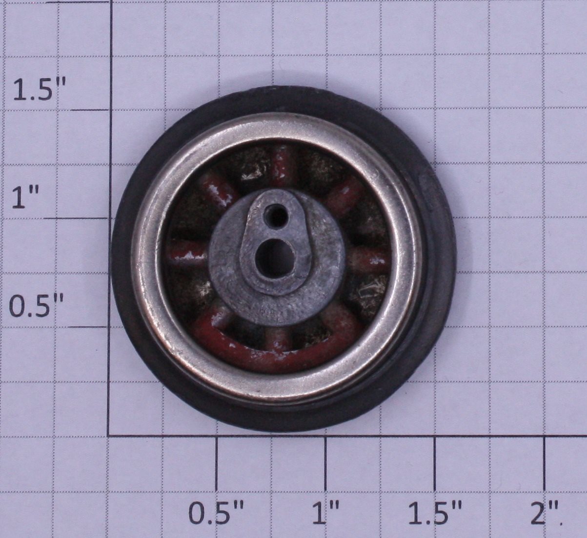 Lionel SLS-257-3 Red Spoked 1-5/8