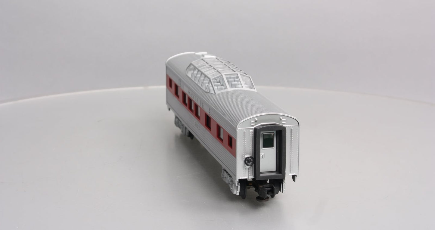 MTH 30-6012 O Gauge Santa Fe 0-27 Streamlined Vista Dome Car #502 LN/Box