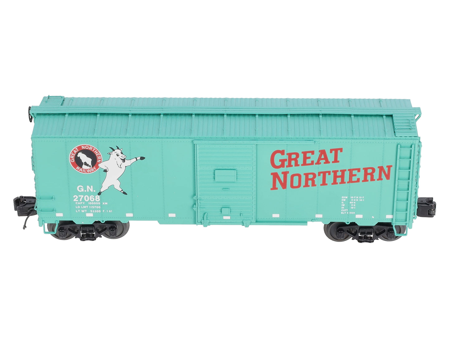 MTH 20-93420 O Gauge Great Northern 40’ AAR Box Car #27068