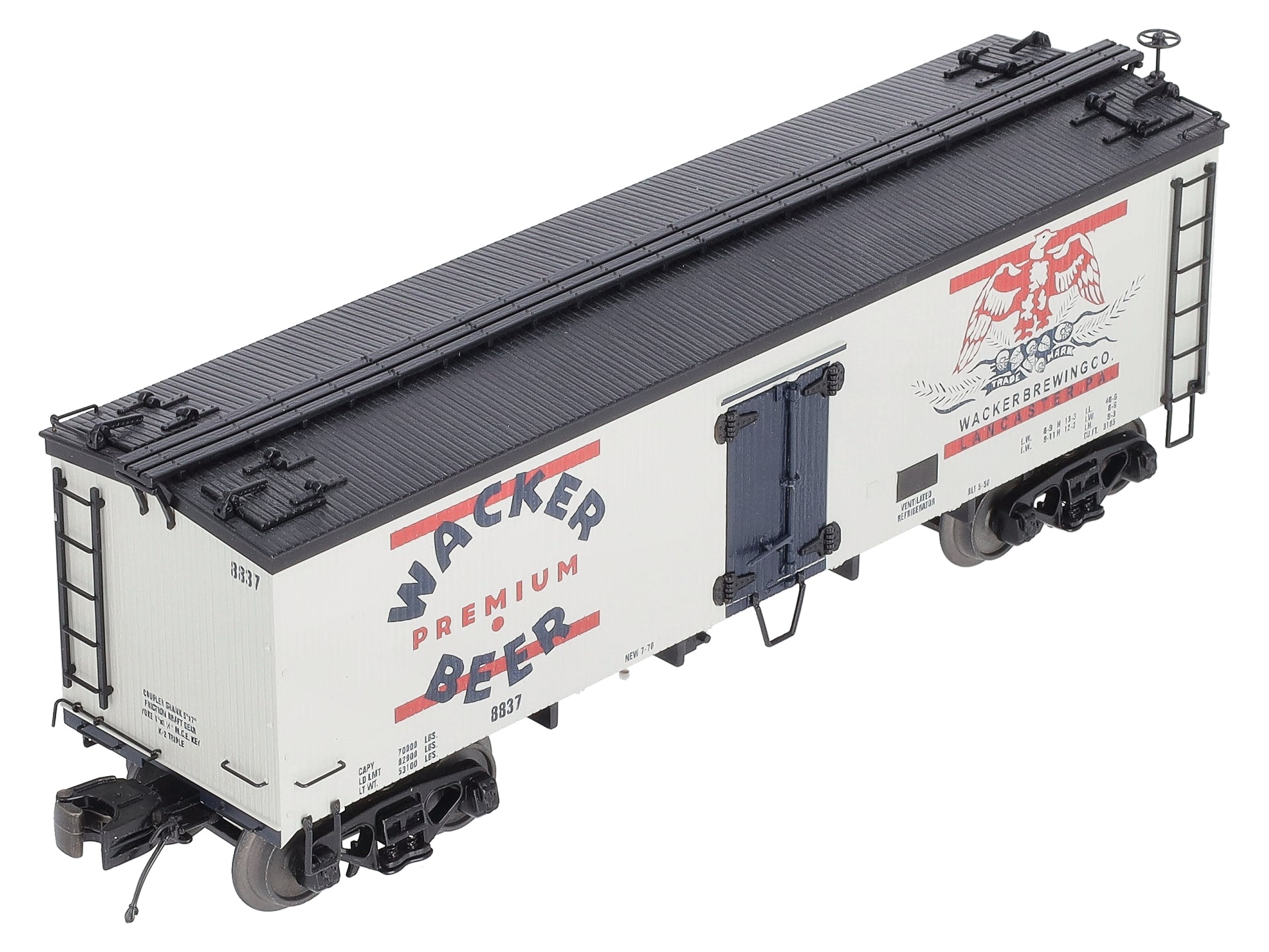 MTH 20-94347 O Wacker 36' Woodsided Reefer Car